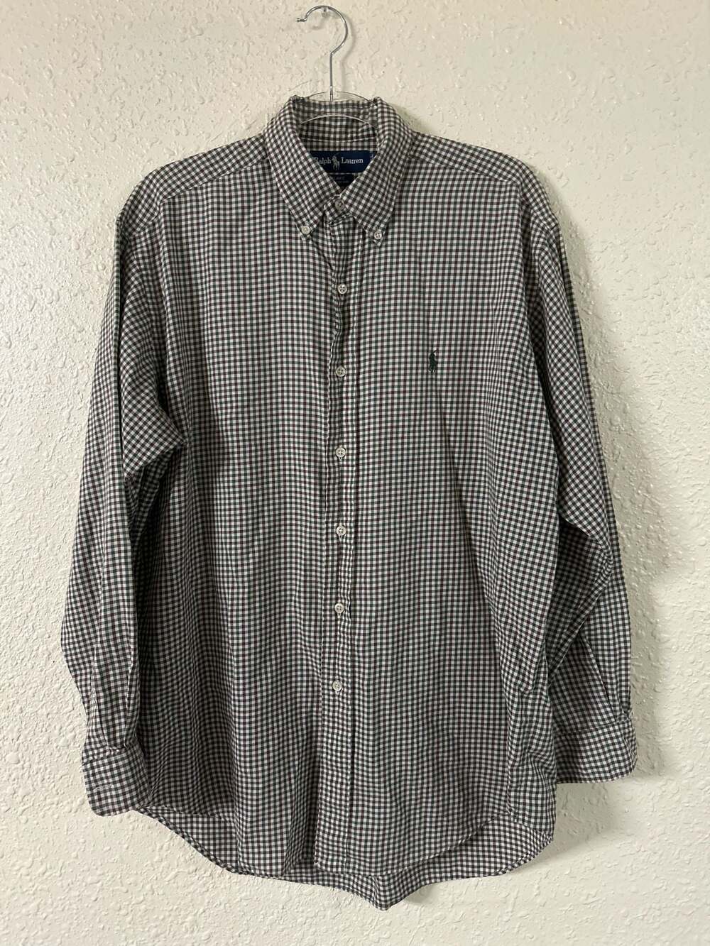 Ralph Lauren Blake Long Sleeve Gingham Check Button Down Shirt